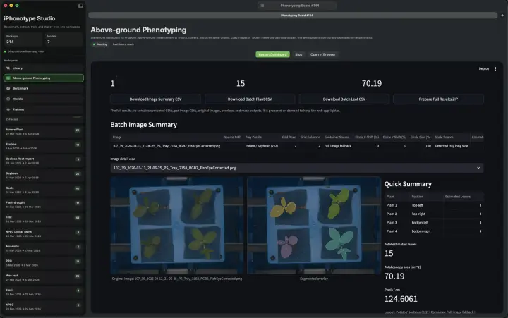 Mac Companion library view organizing flash drought scans and tray groups.